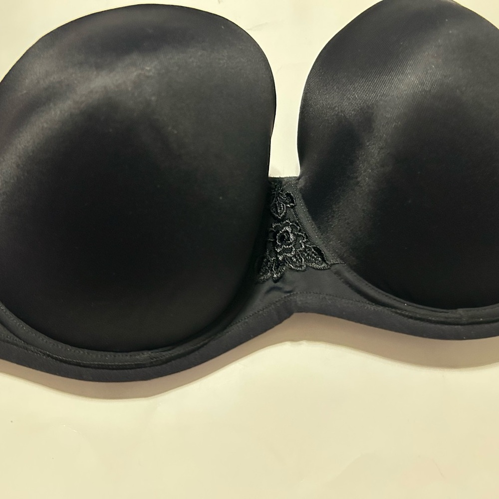 Vanity Fair Strapless 74380 Beauty Back  Bra  Black Size 36DD NWOT!!!